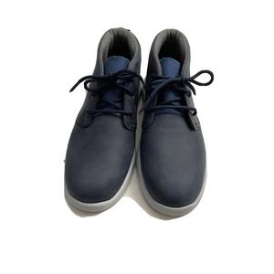 UGG Boy's Canoe Waterproof Leather Mid-Top Sneackers Shoes Indigo Blue Size 3